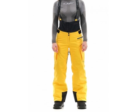 Брюки горнолыжные Dragonfly Gravity Premium Woman Yellow-Dark Ocean в Липецке