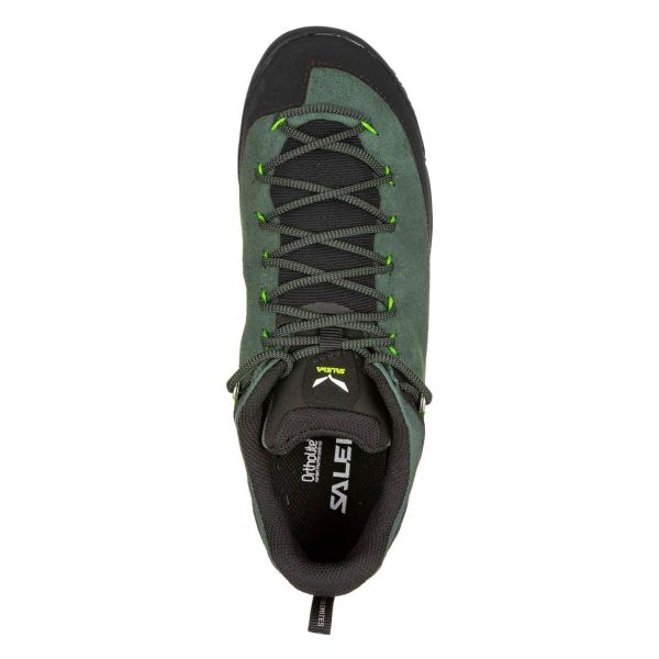 Купить ботинки salewa ms wildfire leather raw green/black в Липецке