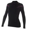 купить Футболка Brubeck Thermo Nilit Heat черный/розовый женская