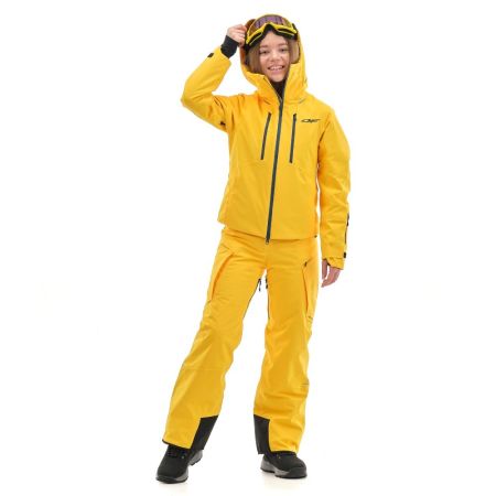 Куртка горнолыжная Dragonfly утепленная Gravity Premium Woman Yellow-Dark в Липецке