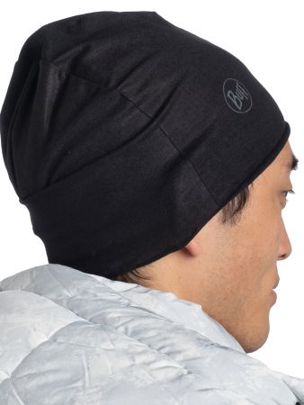 Шапка Buff Polar&Ecostretch Solid Black в Липецке