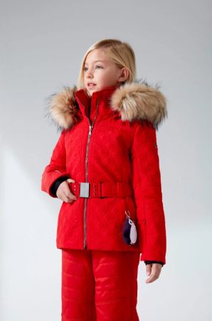 Куртка горнолыжная Poivre Blanc с иск.мехом W21-1003-JRGL/A красный в Липецке