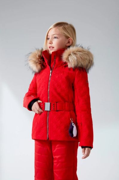 Куртка горнолыжная Poivre Blanc с иск.мехом W21-1003-JRGL/A красный в Липецке