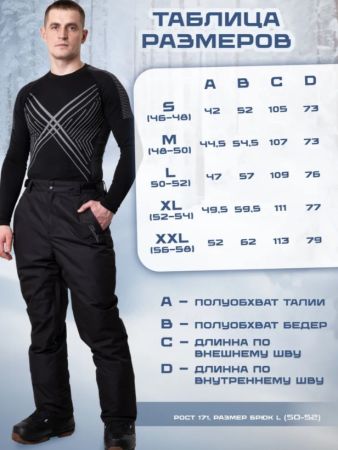 Брюки мужские "Saimaa" черный в Липецке